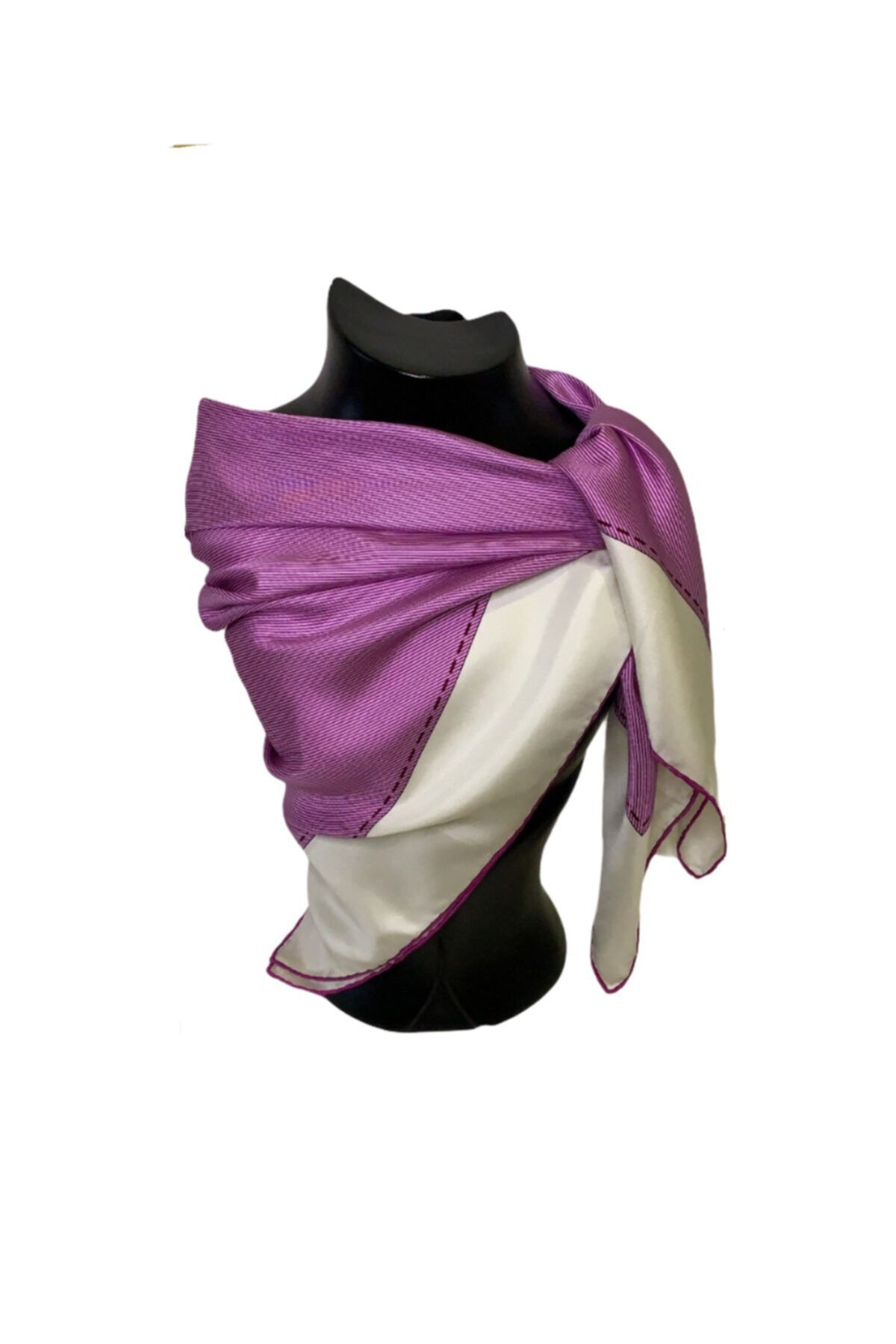 Gül Detaylı Ipek Eşarp